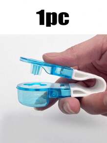 1-5 piezas Sacador de pastillas portátil con caja de medicamentos, abridor de pastillas para blíster, sacador de pastillas portátil, abridor de pastillas, accesorios domésticos, asistencia para tabletas y pastillas, nuevo diseño de dispensador de pastillas, muy adecuado para personas con manicura y artritis (también se vende en 10/15/20 piezas)