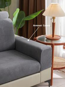 1件装毛绒天鹅绒沙发坐垫套，现代简约防滑面料，弹性加厚时尚沙发坐垫套，沙发毯，可机洗，防尘，防刮，适用于卧室、办公室、客厅L型沙发和1/2/3/4座组合沙发 - 深黑 - 查看 9