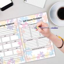 1pc Autism Care Binder,120page Care Plan For Autistic Patients - Multicolor - View 6