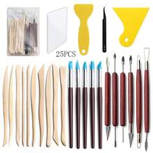 30pcs Pottery Tools Set, Includes Polymer Clay Sculpting Knives, Cutting Tools, Wooden Modeling Tools, DIY Craft Accessories - Clay Tools - View 11