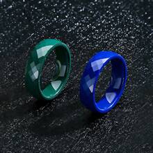 1 Piece Men's Ceramic Ring Fits Size 7-13 14 15 Rings For Men 6mm-Wide