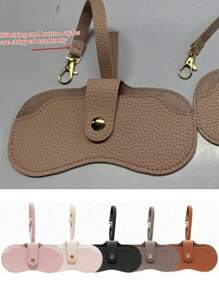 1/2Pcs Fashion Sunglasses Bag, Reading Glasses Storage Case, PU Leather Anti Pressure Protective Cover Carry Bag Eyeglass Clip Glasses Accessorie Back To School School Bag Travel Essentials Travel Organizer For Beach Summer Vacation