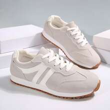 Fashionable Women's Sneakers With Breathable Lining And Durable Non-Slip Sole - Grey - View 7