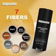 Polvo de fibra capilar Adglamful, 30g - Cobertura instantánea para el cabello ralo y la raya, ideal para hombres