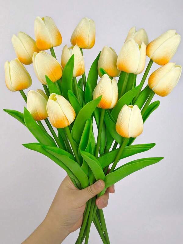 3pcs/5pcs Artificial Tulip Flower Decoration, Home Decor Accessories, Ins Style Living Room Bedroom Decor, Suitable For Home, Wedding, Holiday Decoration Gifts Birthday Graduation