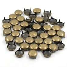 50/100pcs/Pack Metal Studs Round Four Claw Rivets For Leather Sliver Studs Rivets For Clothes Accessories For Bags DIY