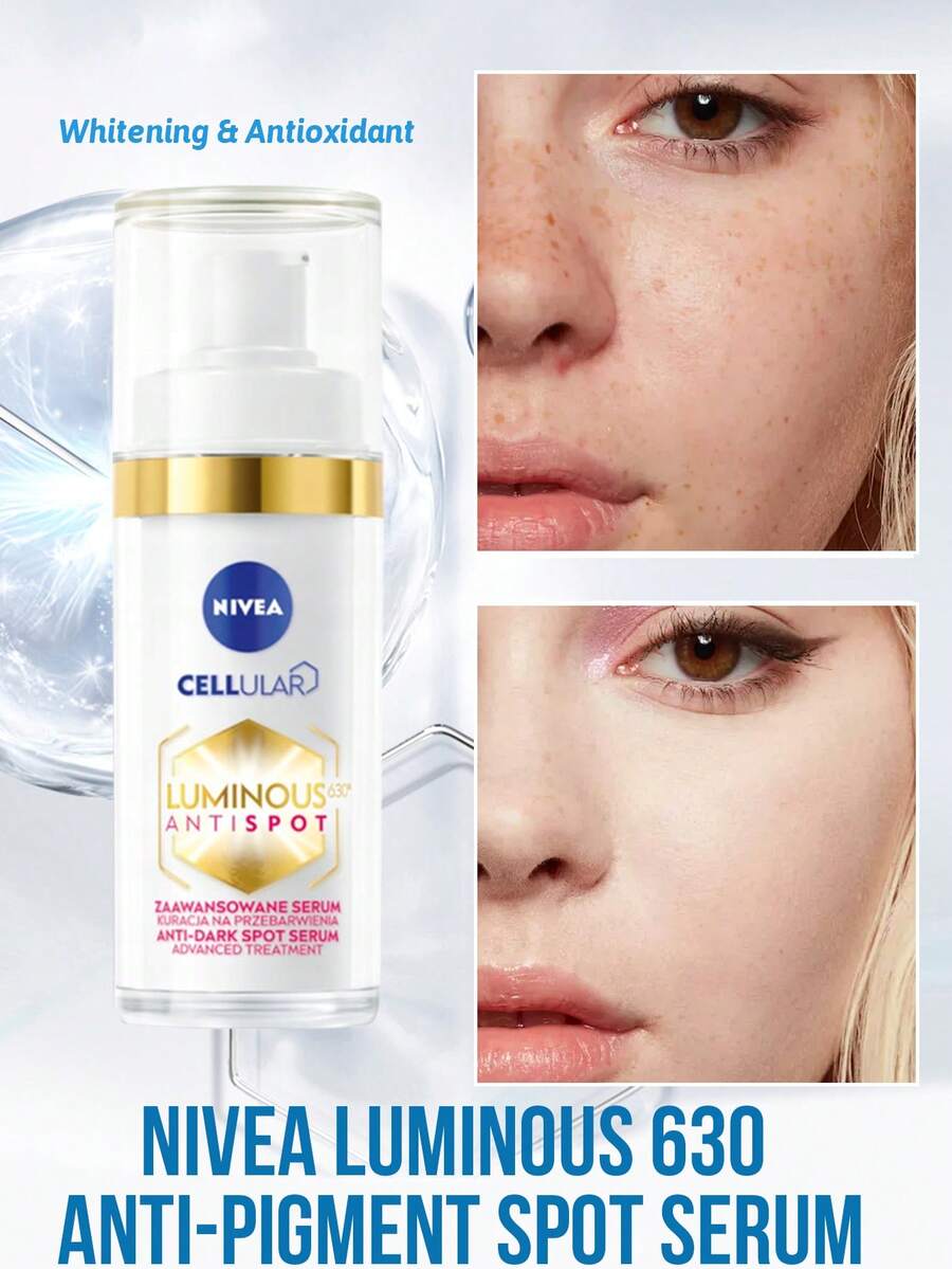 NIVEA LUMINOUS 630 抗色素斑强效精华，含 Thiamidol 的面部护理，让肤色更均匀、更亮丽，抗色素斑精华 - 30ml - 查看 1