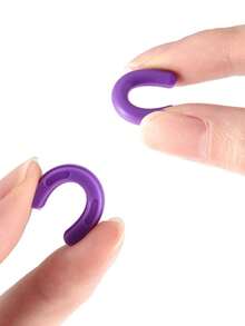 100件/50件/10件随机颜色替换硅胶/橡胶睫毛夹垫，适用于通用睫毛夹 - 彩色 - 查看 4