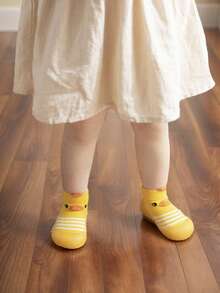 1Pair Baby Walking Socks Shoes Toddler Soft Rubber Sole Non-Skid Indoor Floor Slipper Infant Boys Girls First Walking Trainers Shoe - Multicolor - View 4