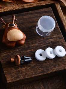 1 件创意黑胡桃木气球家居装饰汽车装饰手工木制礼物、有趣可爱的道具