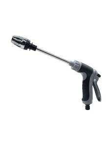 1 pieza Pistola rociadora de lavadora de alta presión, boquilla de metal ajustable, limpiadora de espuma de nieve de plástico para automóvil, botella de jabón limpiador de jardín, cabezal rociador de tanque de espuma de lavado de automóviles de alta presión, para lavado de automóviles, riego de jardín, cuidado del césped
