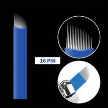 10pcs Microblading Needles Tattoo Needles Permanent Makeup Blade Pin 12 14 16 18 U18 21 Manual Eyebrow Pen Blades