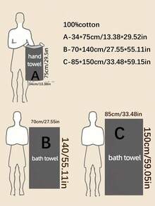 QIBHI 3/1pc Colorful Striped Terrycloth 100% Cotton Bath Towel/Washcloth, Absorbent Face Towel, Suitable For Bathroom, Hotel, Gym, Travel, Gift, Salon, Sports, Outdoor, Beach, School, Back To School, Travel Accessories, Home Essentials