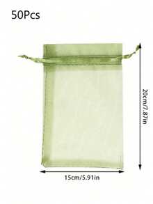 50个装花园水果保护网袋防虫防鸟水果网袋保护植物免受害虫鸟类松鼠侵害多功能抽绳收纳袋 - 彩色 - 查看 12