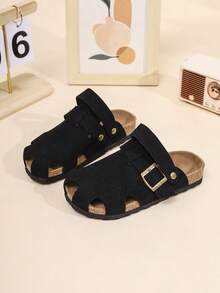 儿童透气露趾凉鞋，轻便舒适防滑凉鞋，适合室内/室外、海滩、春夏季