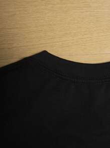 Women's Round Neck Letter Print Loose Fit Short Sleeve Outdoor T-Shirt