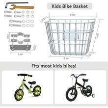 Secure Front Bike Basket For Scooters - Metal Bicycle Basket With Sturdy Wire Design, Non-Sagging Bracket, Rust-Resistant Zinc Alloy, Easy Installation Kit Included - 白色 - 查看 7