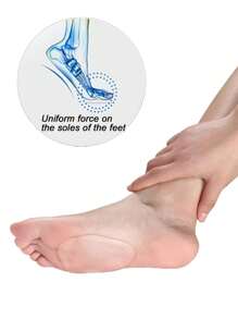1 Paio di sottopiedi in silicone lavabili per donna, con mezza palma, antiscivolo, ammortizzanti e traspiranti, indispensabili per tacchi alti estivi delle donne, alleviano il dolore e riducono la taglia delle scarpe