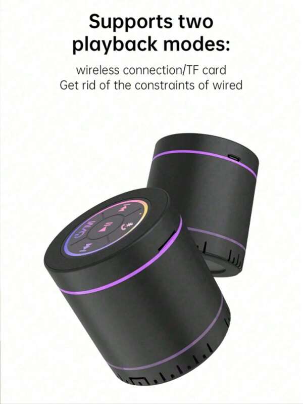 Portable Wireless Speaker With Higher Volume, Clear Sound Quality, Rich Bass, Mini Music Player, Suitable For Home, Outdoor, Party And Other Scenarios.