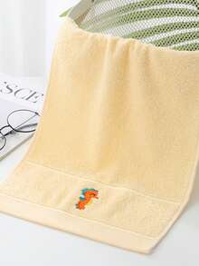 1/2/4/6件純棉可愛小長方形毛巾 9.84*17.71英吋，刺繡動物圖案，男女通用，適合四季，高吸水性，柔軟快乾，適用於浴室、廚房、節日禮物、居家與學校 - 彩色 - 查看 8
