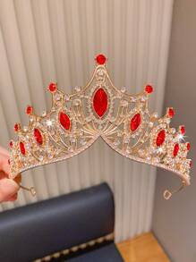 1pc Princess Crown Headpiece, Suitable For Party, Festival, Pageant Wear, Cute For Women