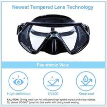 2025 Hottt New Arrivals:Mask Snorkeling Accri Swimming Goggl Tempered Glass Lens Swimming Goggl Ergonomic Dign Swim Glass Snorkel Dive Mask(QF-HEZI)Qfl-He-HxgQfl-He-Hxg - Bildfarbe - View 4
