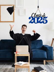 2025 届木制标志毕业装饰蓝色 2025 届毕业照拍摄道具 2025 届毕业典礼木制标志毕业派对装饰 - 家居装饰 - 派对装饰 - 房间装饰 - 藍色 - 查看 2