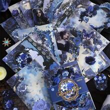 Rose Story Vintage Dark Gothic Scrapbooking Material Pack,School Supplies,Back To School