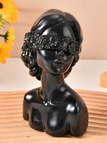 Girl Resin Sculpture Desktop Orenment Creative Crafts Gift Beautiful Girl Character Statue Home Decor - Multicolor - View 12