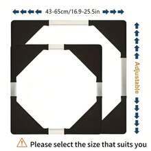 4-Wheeled Stainless Steel Appliance Cart - Adjustable Movable Caster Base, Suitable For Refrigerator, Washing Machine And Dryer - Space-Saving Kitchen Storage Rack, Refrigerator, Movable Stand - Multicolor - View 15