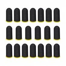 Gaming Finger Sleeves For Mobile - Anti-Sweat, Ultra Thin & Smooth Touch - Black With Yellow Edge - Fits Phone & Tablet - Multicolor - View 10