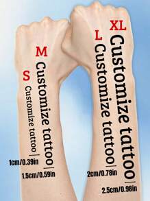 Customized Temporary Tattoo - Text Design, Suitable For Arm And Body Temporary Decoration,Multi-Functional,Ornamental,Letter,Solid Color,Exquisite,Stylish,Vintage,Modern,Colorful,Leisure,Basics,Casual,Soft,Unique,Customized,Personalized,Custom,Ideal Gifts For Her,Girlfriend,Her,Boyfriend,Friends