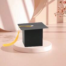 1/6/10pcs European Style New Graduation Cap Gift Box, Ceremony Party Wedding Favor Candy Boxes - Multicolor - View 18
