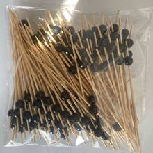 50个/100个/200个银色和金色80年代镜面迪斯科球竹制食品签，适用于70年代迪斯科生日婚礼派对装饰 - 彩色 - 查看 10