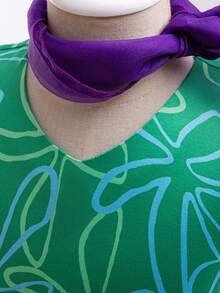 厌恶服装女孩万圣节圣诞节角色扮演公主派对化装打扮 + 假发围巾 + 腰带套装 - 綠色 - 查看 6