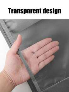 1 pieza Caja de almacenamiento de bolsos de varios niveles ahorradora de espacio con 6 bolsillos - Hecha de tela Oxford duradera, diseño plegable para ahorrar espacio, adecuada para el armario, diseño transparente para una fácil visualización, disponible en gris/negro, caja de almacenamiento de bolsos colgantes, organizador de billeteras, estante de almacenamiento universal, sin diseño de cierre, fácil de limpiar - Multicolor - Ver 7