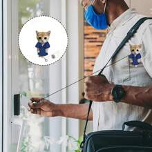 1pc/2pcs Retractable Nurse Cat & Doctor Cat Badge Reel Set – Cute Acrylic (PMMA) ID Card Holders With Stethoscope & Stethoscope Designs, Perfect Gift For Nursing Students, Healthcare Workers, Nurses – Nurse Appreciation Day,School Supplies,Back To School