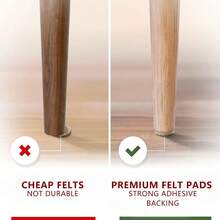 96/144/240 Stück Set rutschfeste Tisch- und Stuhlgleiter, verschleißfeste Pads für Zuhause, geräuschreduzierend, schützende Pads (Das Produkt hat eine rutschfeste Funktion nach dem Anbringen, vermeiden Sie zu starkes Ziehen des Hockers, um den Boden nicht zu beschädigen) - Verschiedenfarbig - Übersicht 5