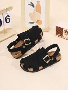 儿童透气露趾凉鞋，轻便舒适防滑凉鞋，适合室内/室外、海滩、春夏季