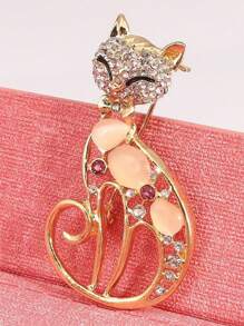 قطعة واحدة من دبابيس الزينة على شكل بوم الحجر الكريم الجميل، إكسسوارات أنيقة وجذابة مرصعة بالراين ستون على شكل طيور النسر، للنساء والرجال، للملابس والربطات والقبعات والحقائب والأحزمة، دبوس تزييني للحفلات والمناسبات اليومية