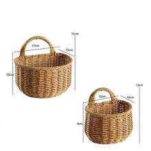 生姜和大蒜储存，厨房生姜篮藤条式编织壁挂或便携式吊篮