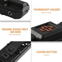 Outdoor EMT Tourniquet Nylon Storage Box, Outdoor Tactical Tourniquet Quick Release Box, MOLLE Waist Hanging