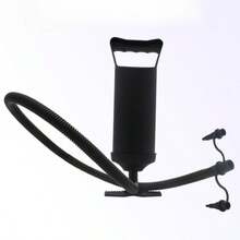 1pc 12" Inflatable Swim Ring With Bidirectional Hand Pump - Multicolor - View 4