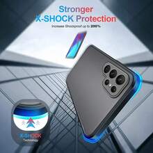 1pc Shock-Proof Matte Hard Protective Phone Case Bumper Compatible With Samsung S23, S22, S21, S24 Series - Blue - View 10