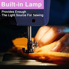 Máquina de coser eléctrica portátil para dormitorio, máquina de coser eléctrica multifuncional para el hogar, máquina de reparación de overlock de velocidad ajustable, 12 patrones de puntadas, portátil para el hogar para jeans, almohadas, muñecas, ropa, - Tipo de Enchufe A USA (110-127V) - Ver 8
