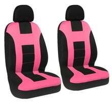 透气且易于安装的通用汽车座椅套，前排双座椅保护套适用于大多数车辆，四季皆宜