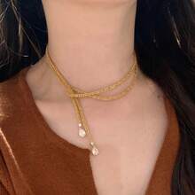 1 件爆裂多用途闪亮毛衣链星空项链 - 滿天星項鍊 - 查看 2