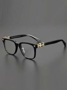 CHARMLIBRARY 2025 New Arrival Fashion Acetate Optical Glasses Frame, Luxury Black Eyeglasses For Men & Women Prescription, Stylish Business Eyewear, Wear-With-Anything Glasses Frame