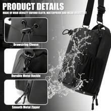 Bolsa tiracolo magnética para garrafa de água para homens e mulheres, bolsa de ginástica magnética com alça, suporte magnético para garrafa de água para academia, viagens, trabalho, esportes, preta