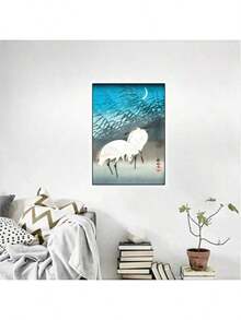 1/6PCS Optional Frame Posters Wall Arts Vintage Poster Guest Room Home Bar Cafe Decor ,Wall Art With Frame - Multicolor - View 36